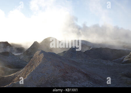 Bolivien, los Lipez, Feld geysir Sol de Manana, Stockfoto