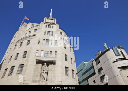 England, London, Portland Place, BBC Broadcasting House, Stockfoto