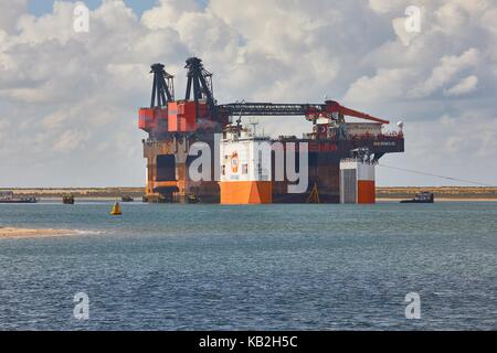Heerema Hermod Stilllegung Stockfoto