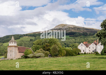 Bitterley Kirche in der Nähe von Ludlow und Titterstone Clee, Shropshire, England, Großbritannien Stockfoto