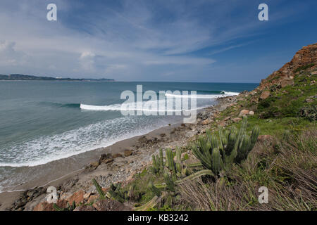 Perfekte Wellenreiten in Punta Conejo, Salina Cruz, Oaxaca, Mexiko. Stockfoto