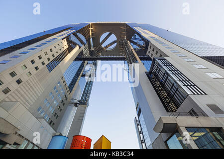 Japan, Honshu, Kansai, Osaka Umeda, Umeda Sky Building und dem Floating wachen Sternwarte, Stockfoto