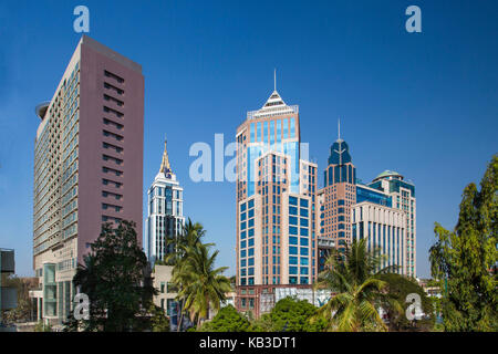 Indien, Karnataka, Bangalore, Skyline, Skyscraper Stockfoto