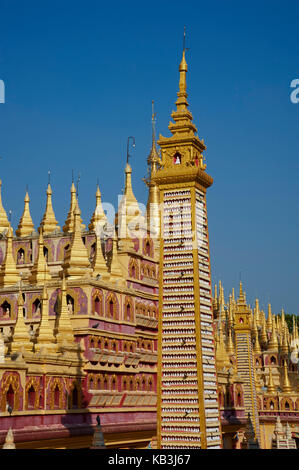 Thanboddhay Tempel, monywa, Myanmar, Asien, Stockfoto