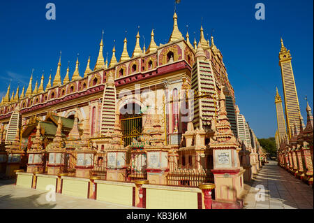 Thanboddhay Tempel, monywa, Myanmar, Asien, Stockfoto