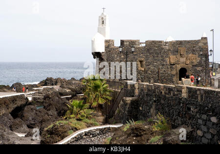 Garachico, Castillo de San Miguel, kleine Burg, Stockfoto