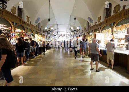 Sukiennice aka der Tuchhallen oder Draper' Hall in der Hauptmarkt von Krakau, Polen, Europa Stockfoto