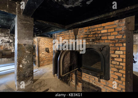 Gas Öfen von Auschwitz im zweiten Weltkrieg NS-Konzentrationslager, Polen Stockfoto