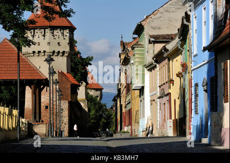 Rumänien, Siebenbürgen, Karpaten, Sibiu Altstadt, turnul dulgherilor Stockfoto