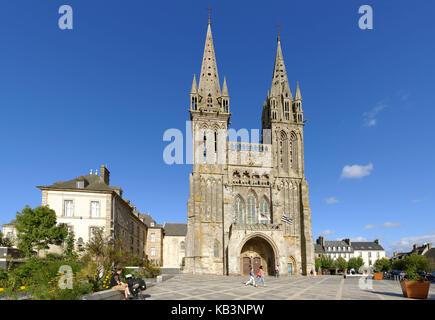 Frankreich, Finistere, Saint Pol de Léon, die Kathedrale Saint Paul Aurelien Stockfoto