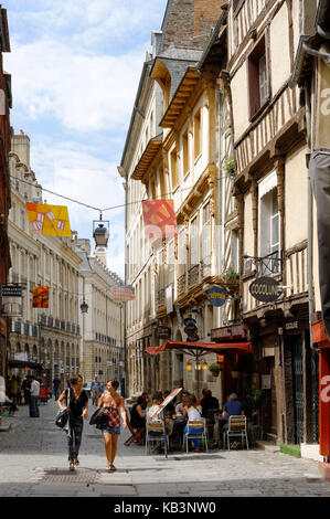 Frankreich, Ile et Vilaine, Rennes, St Georges Street Stockfoto