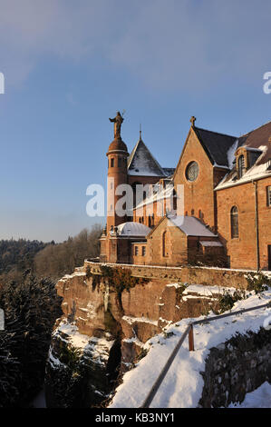 Frankreich, Bas Rhin, Mont Sainte Odile, Sainte Odile Kloster Stockfoto