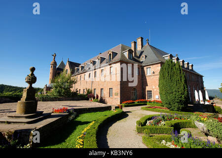 Frankreich, Bas Rhin, Mont Sainte Odile, Sainte Odile convent Stockfoto