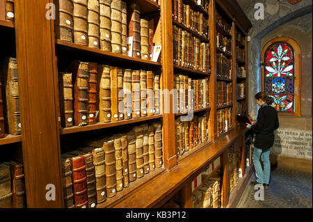 Frankreich, Bas Rhin, dieffenthal, humanistische Bibliothek, Beatus Rhenanus' Zimmer Stockfoto