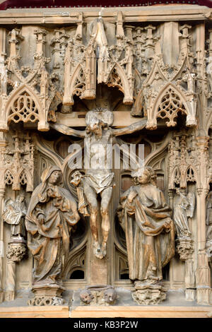 Frankreich, Bas-Rhin, Straßburg, Altstadt Weltkulturerbe der UNESCO, die Kathedrale Notre Dame, die Kanzel Stockfoto