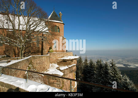 Frankreich, Bas Rhin, Mont Sainte Odile, Sainte Odile Kloster Stockfoto