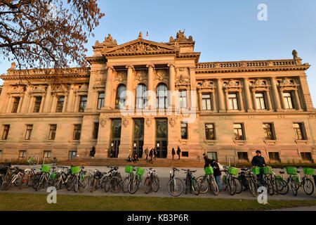 Frankreich, Bas Rhin, Straßburg, Deutsch Viertel, Place De La Liberte, National- und Universitätsbibliothek Stockfoto