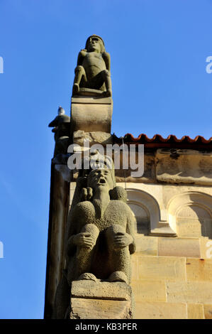 Frankreich, Bas Rhin, Rosheim Village, St-Pierre und St-Paul römische Kirche Stockfoto