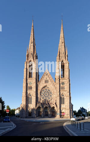 Frankreich, Bas-Rhin, Straßburg, Altstadt Weltkulturerbe der UNESCO, Kirche St. Paul Stockfoto