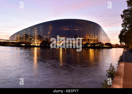 Frankreich, Bas Rhin, Straßburg, das Europäische Parlement durch das Architekturbüro Architektur Studio Stockfoto