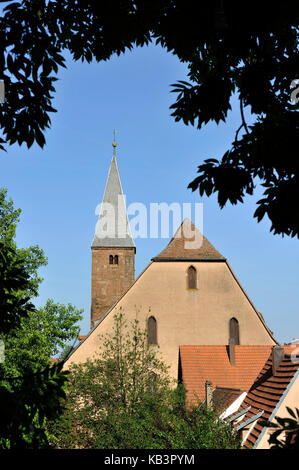 Frankreich, Bas Rhin, Wissembourg, Kirche Saint-Jean Stockfoto