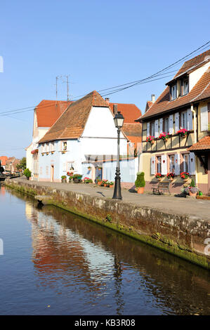 Frankreich, Bas Rhin, Wissembourg, Bezirk der Bruch, Banken Der lauter Fluss Stockfoto