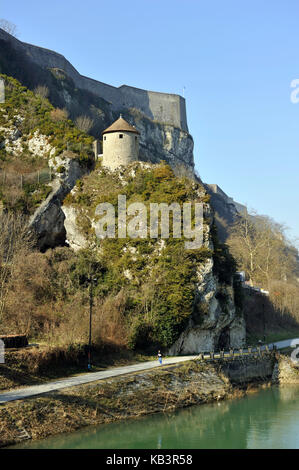 Frankreich, Franche-Comté, Besancon, die Zitadelle Vauban als Weltkulturerbe der Unesco Stockfoto