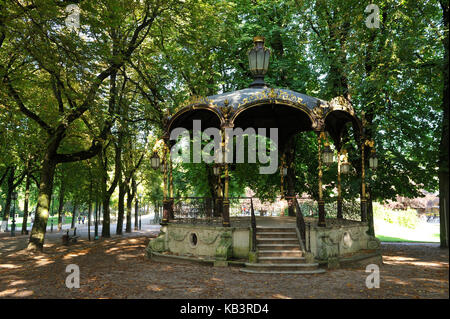 Frankreich, Meurthe et Moselle, Nancy, parc des pepiniere, den Musikpavillon Stockfoto