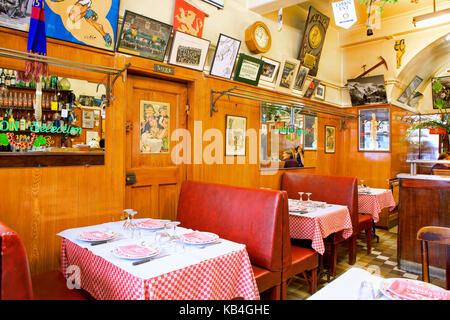 Das Cafe des Verbände, berühmte Restaurant in Lyon Stockfoto