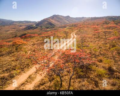 Ein Luftbild von Nyanga Nationalpark, Simbabwe Stockfoto