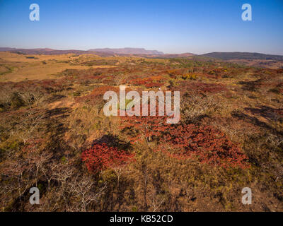 Ein Luftbild von Simbabwe Nyanga National Park Stockfoto