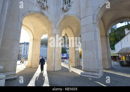 Österreich, Salzburg, Altstadt Unesco Weltkulturerbe, Kapitel Platz Stockfoto