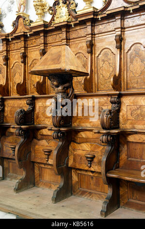 Österreich, Tirol, Inntal, stams citercian Abbey, die Stände Stockfoto