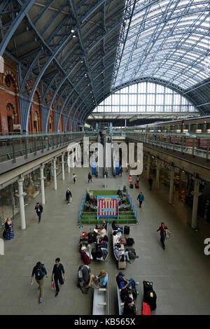 Vereinigtes Königreich, London, King's Cross St. Pancras International Bahnhof Stockfoto