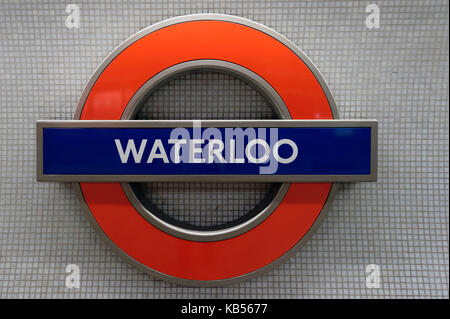 Vereinigtes Königreich, London, U-Bahn, Waterloo Station Stockfoto