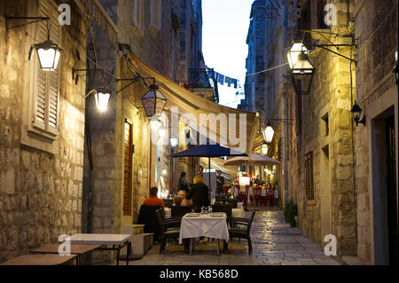 Kroatien, Dalmatien, dalmatinischen Küste, Dubrovnik Altstadt, als Weltkulturerbe von der unesco Stockfoto