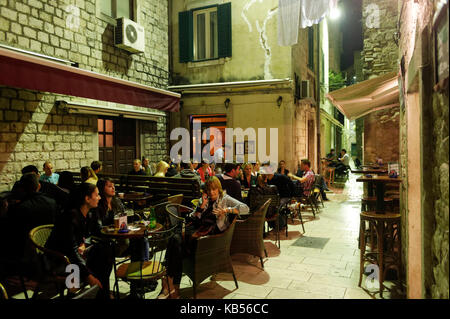 Kroatien, Küste Dalmatiens, Split, alte römische Stadt als Weltkulturerbe der Unesco Stockfoto