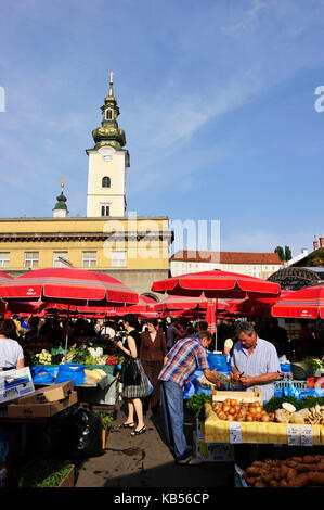 Kroatien, Zagreb, kaptol, Dolac-markt, das Wichtigste in der Stadt Stockfoto