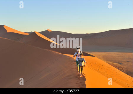 Namibia, otjozondjupa, Namib Wüste Namib - Naukluft National Park, Sossusvlei Dünen Stockfoto