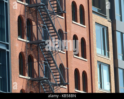 Renovierte Lofts in Tribeca, aka Dreieck unten Kanal, ist einer der begehrtesten teuren Wohngegend in ganz Manhattan und Stockfoto