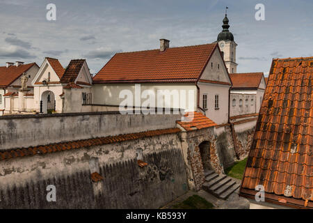 Europa, Polen, Woiwodschaft Podlachien, suwalskie/Suwalszczyzna - Wigry - dem ehemaligen Kamaldulenserkloster auf dem See Wigry Stockfoto