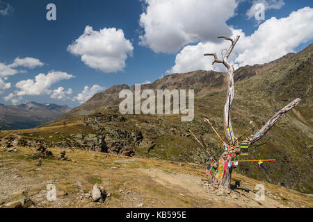 Europa, Österreich/Italien, Alpen, Berge, Blick vom Passo Rombo - Timmelsjoch Stockfoto