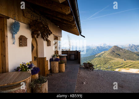 Europa, Italien, Alpen, Dolomiten, Gebirge, Rifugio Averau Stockfoto