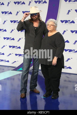 MTV Video Music Awards (VMA) 2017, auf dem Forum in Inglewood, Kalifornien. Mit: Billy Ray Cyrus, Susan Bro Wo: Inglewood, California, United States Wann: 27 Aug 2017 Quelle: FayesVision/WENN.com Stockfoto