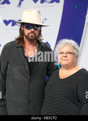 MTV Video Music Awards (VMA) 2017, auf dem Forum in Inglewood, Kalifornien. Mit: Billy Ray Cyrus, Susan Bro Wo: Inglewood, California, United States Wann: 27 Aug 2017 Quelle: FayesVision/WENN.com Stockfoto