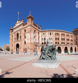 Die Stierkampfarena Las Ventas, Mudejar, Plaza de Toros, Madrid, Spanien, Europa Stockfoto