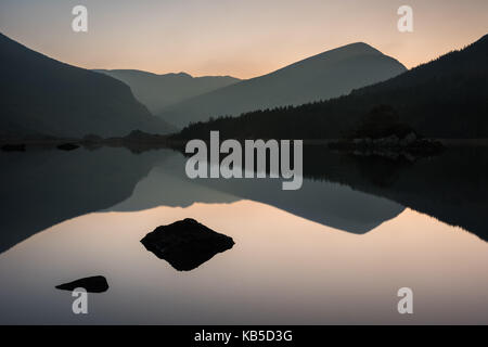 Cummeenduff See, Black Valley, Macgillycuddy's Reeks, Killarney, County Kerry, Munster, Republik Irland, Europa Stockfoto