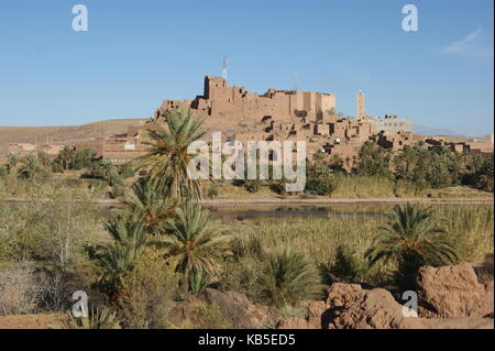 Stadt Alt Benhaddou, Atlasgebirge Marokko Stockfoto