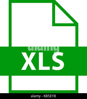 Es in allen ihren Designs verwenden. Dateinamenerweiterung Symbol XLS Microsoft Excel Binary File Format im Stil. Schnelle und einfache recolorable Vector Illustration Stock Vektor