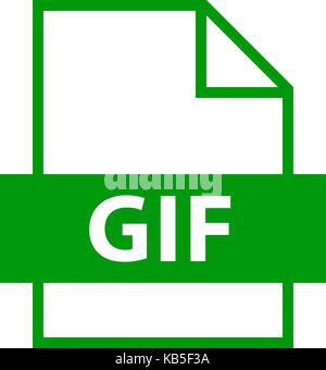 Es in allen ihren Designs verwenden. Dateinamenerweiterung Symbol GIF Graphics Interchange Format im Stil. Schnelle und einfache recolorable Vector Illustration Stock Vektor